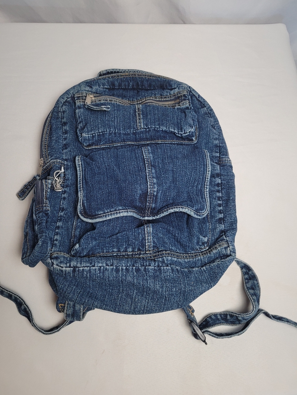 NWOT Denim Backpack Unbranded
